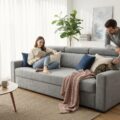 Sofa OH Phoenix S1 z funkcją spania i regulowanymi zagłówkami