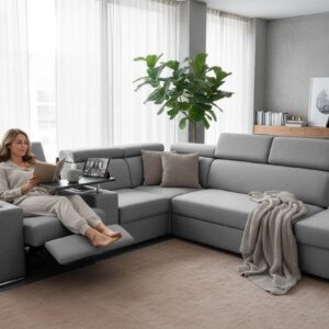 Narożnik OH Phoenix M27 z funkcją spania i elektrycznym relaxem