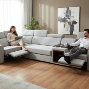 Narożnik OH Phoenix ZF5 z funkcją spania i relaxem