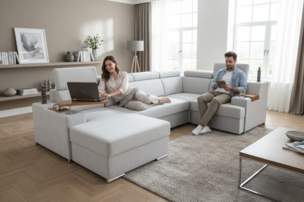 Narożnik OH Phoenix K6 z funkcją spania