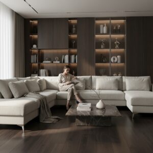 Narożnik OH Odin K2 z funkcją spania i wysokimi nogami