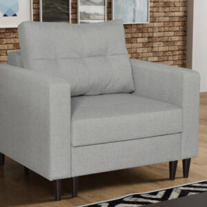 Pikowany Fotel OH Loft F1 na wysokich nogach