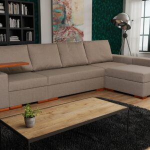 Narożnik OH Magnifico ZF2 - blat pod laptopa, funkcja spania i pojemniki na pościel