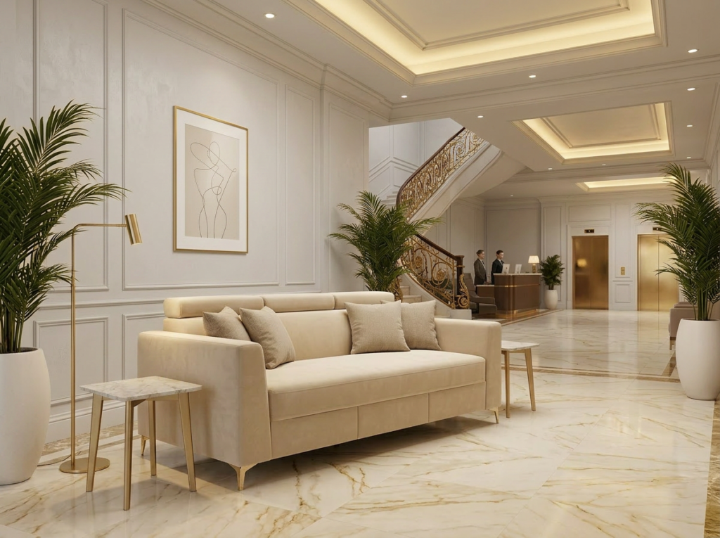 Sofa tapicerowana MebleStore — komfortowy model do salonu